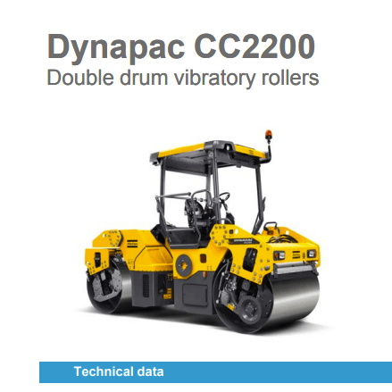 Dynapac CC2200 Specs Sheet