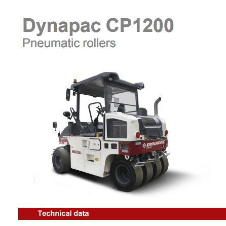 Dynapac CP1200 Specs Sheet