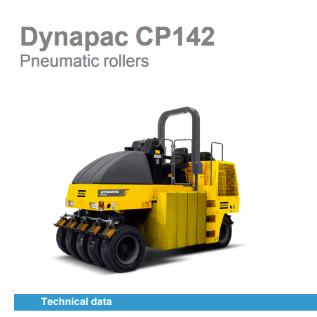 Dynapac CP142 Specs Sheet