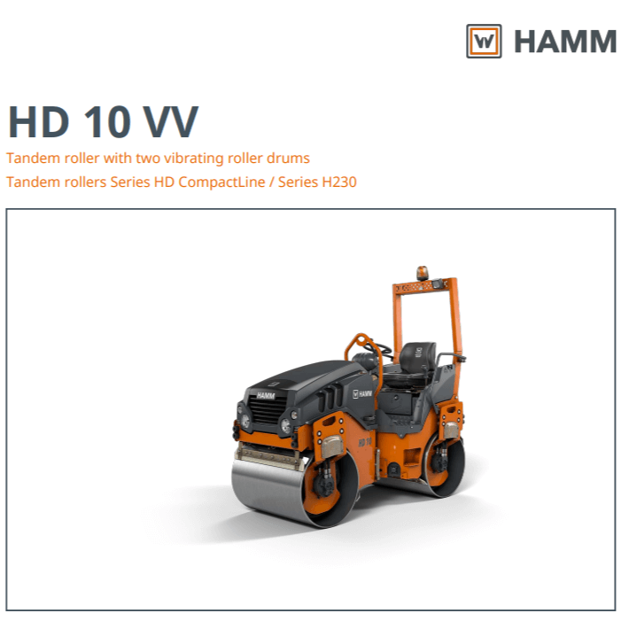 Hamm HD10 Specs Sheet