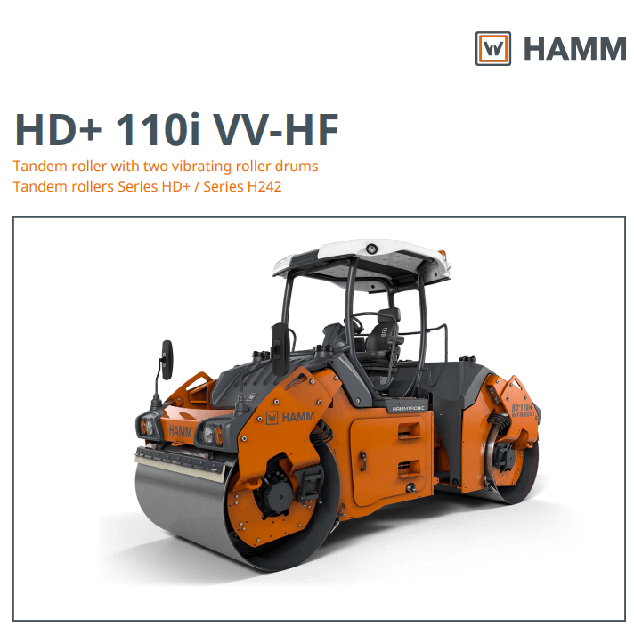 Hamm HD110 Specs Sheet