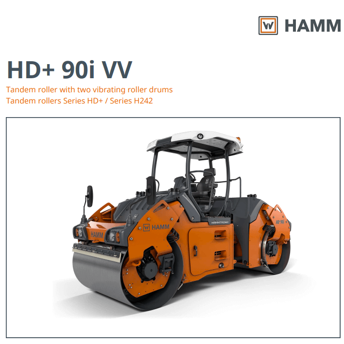Hamm HD90 Specs Sheet